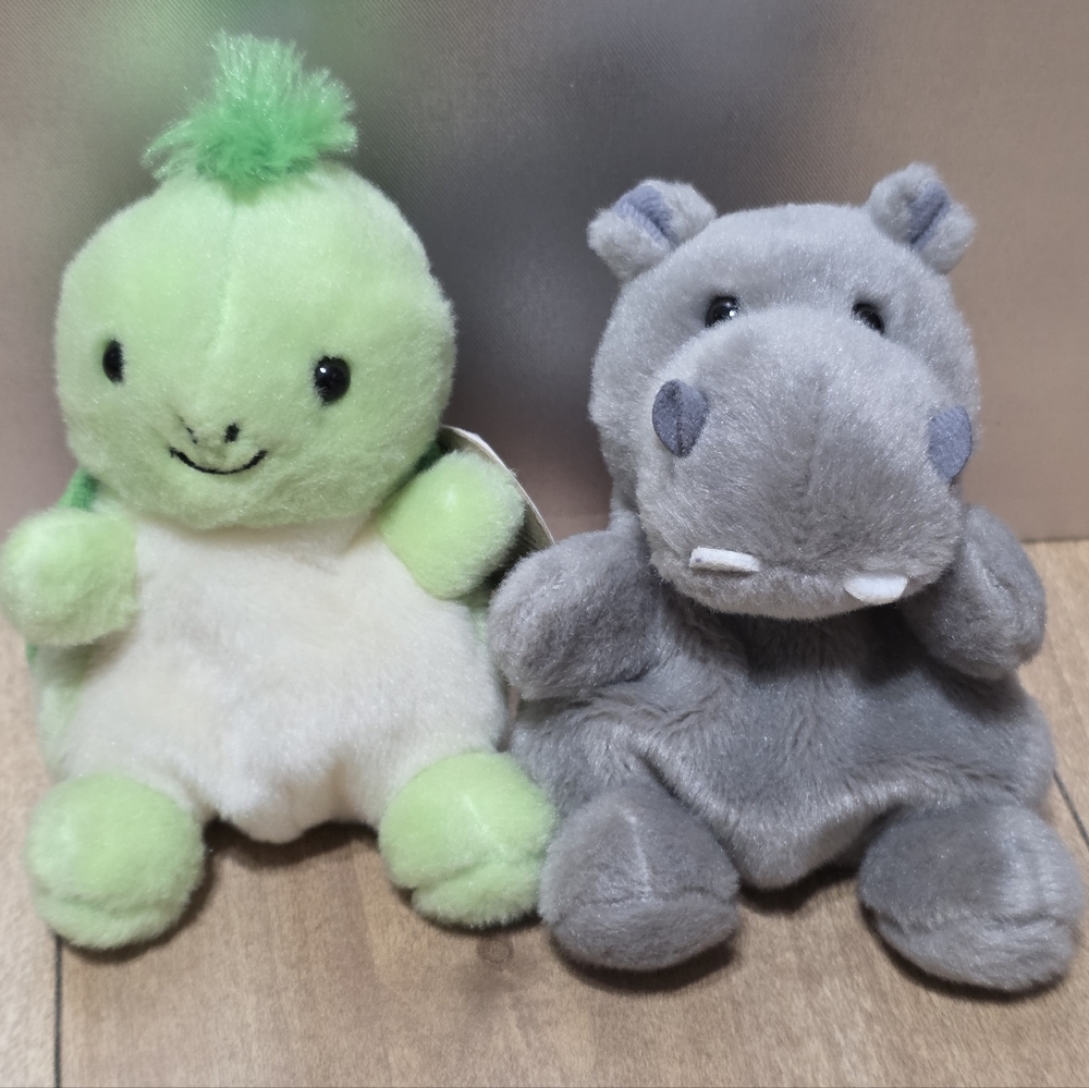 Aurora World Palm Pals Tiny Turtle and Hunk Hippo